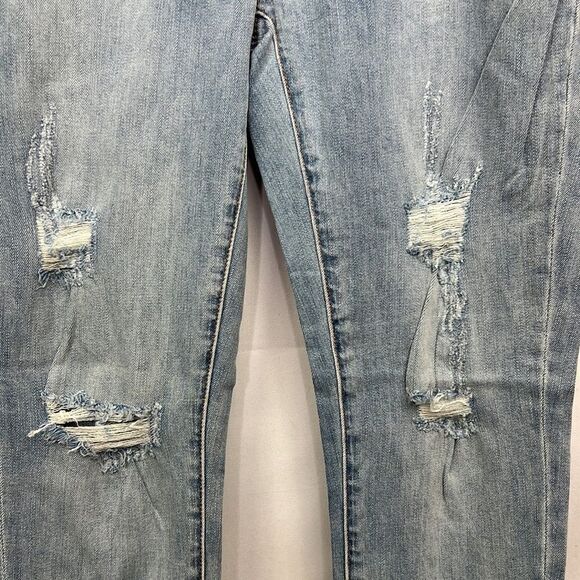 EVIDNT Verona skinny Ankle step hem destroyed jeans size 27 NWT - Picture 3 of 13